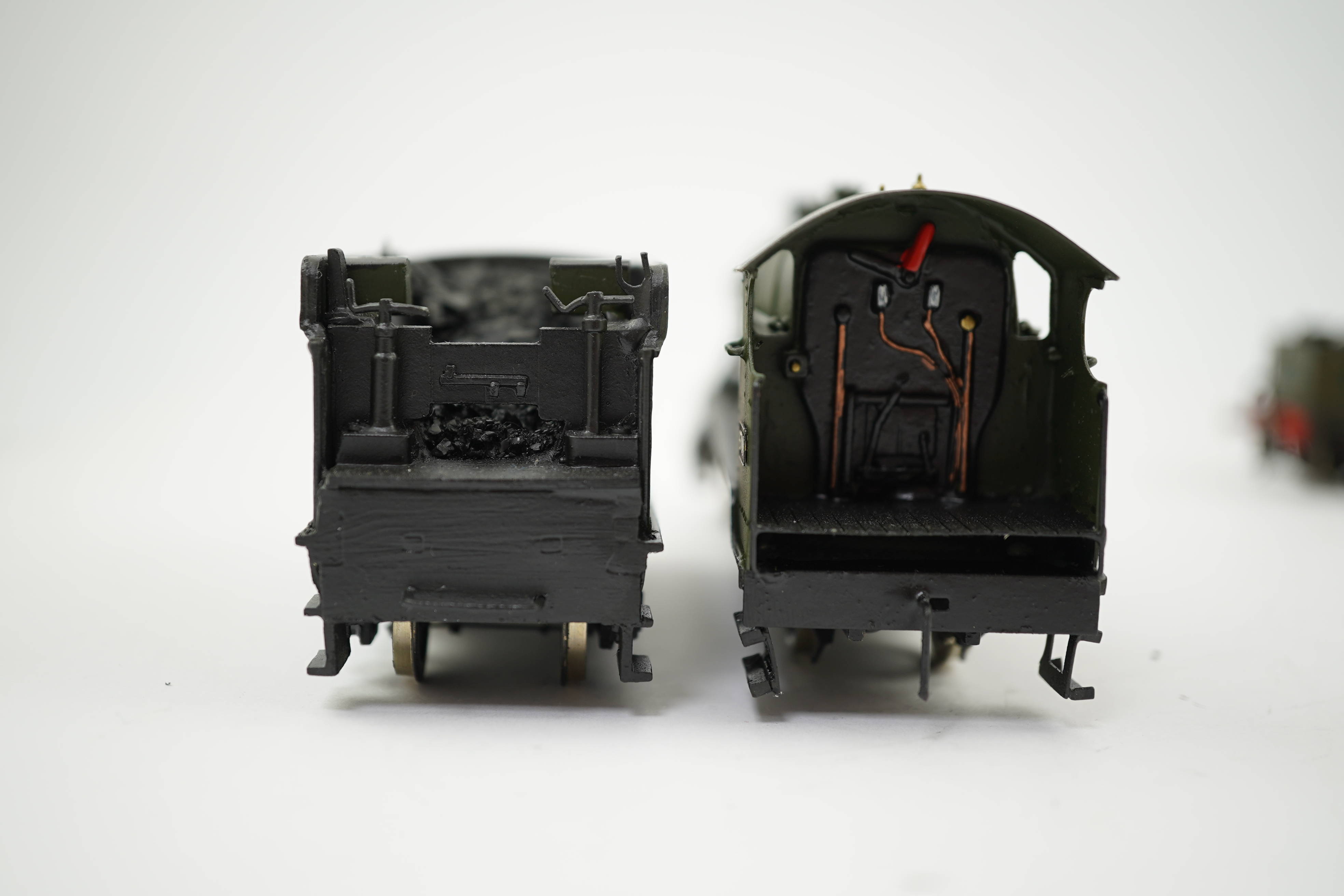 Two 00 gauge brass and white metal kit built GWR tender locomotives; a 4700 class 2-8-0, 4700, together with a Dean Barnum class 2-4-0, 3223, constructed, painted and lined to a high standard, both motored for two rail o